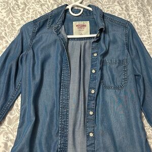 XS Mossimo Supply Co. blue button-down